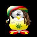 Cartoons tux rasta